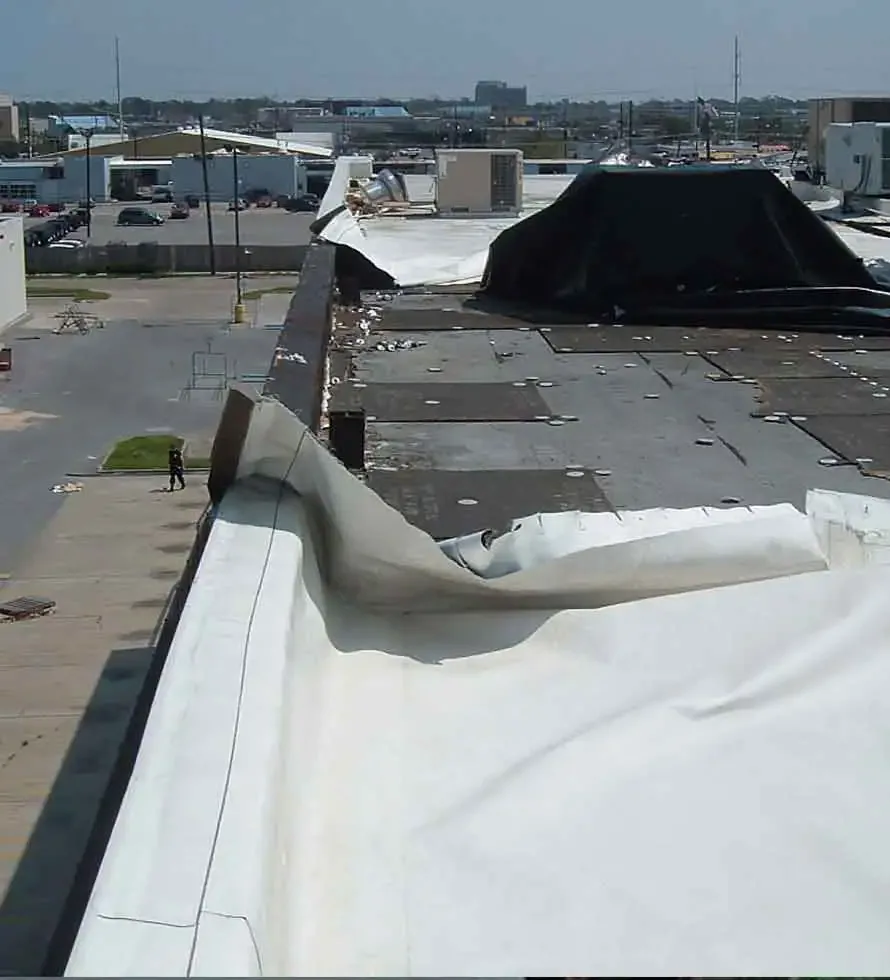 Commercial Wind Damage Roof Repair in Irving, TX
