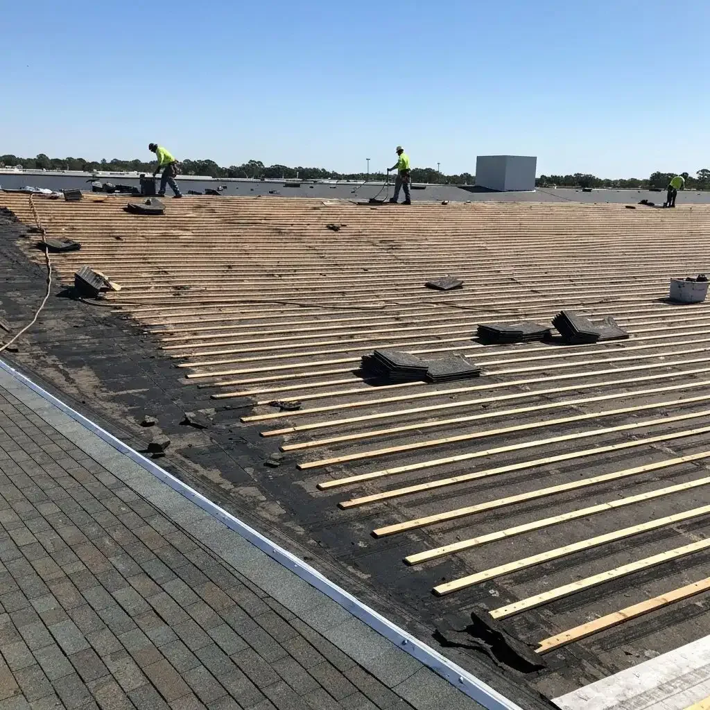 Occupied-Building Commercial Reroofing in Irving, TX Occupied-Building Commercial Reroofing in Irving, TX